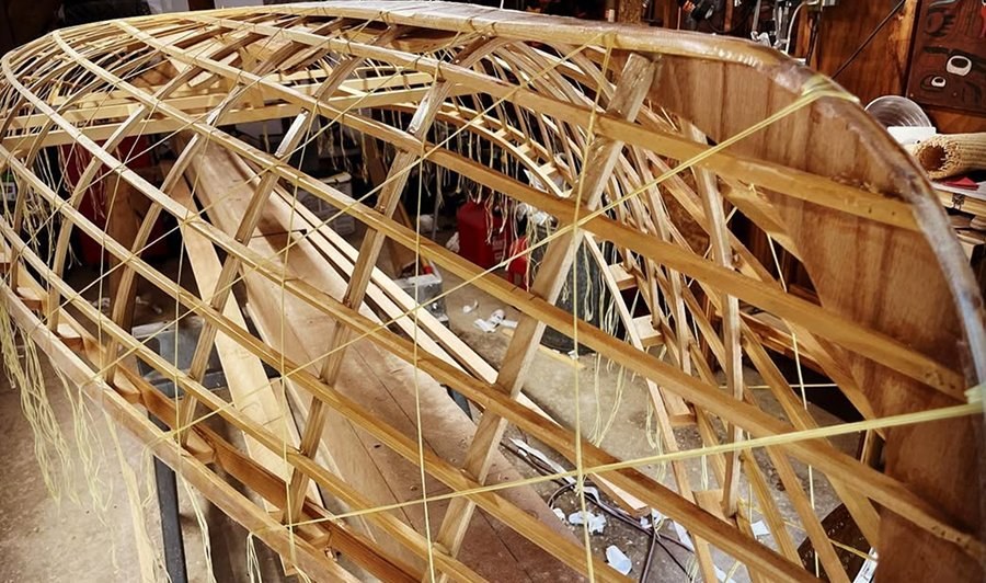 Skin-on-frame boat — frame