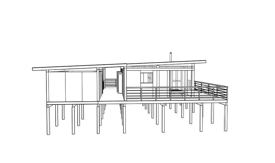 Mira Cabin — section study