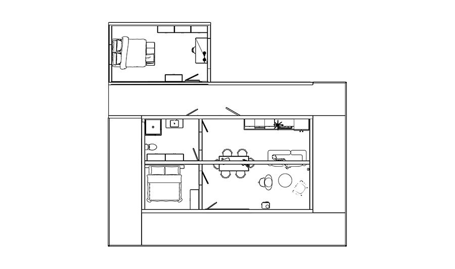 Mira Cabin — floor plan