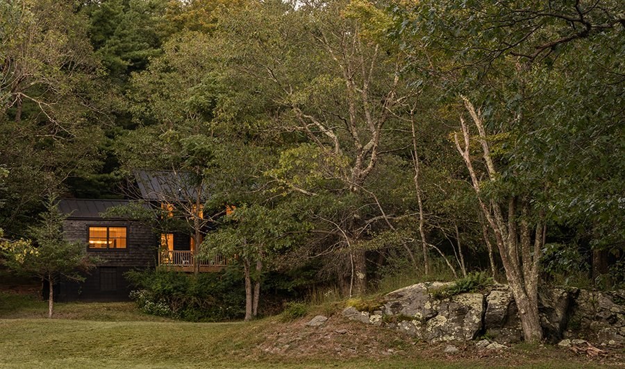 Stone Jug — exterior at dusk