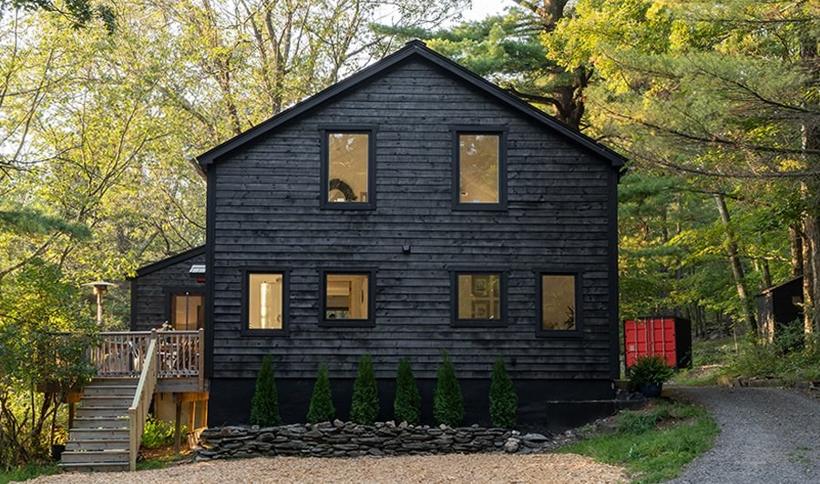 Stone Jug — charred cedar elevation