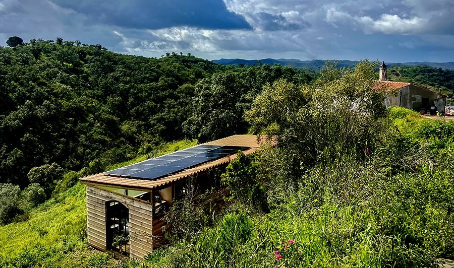 Studio Building — off-grid solar roof